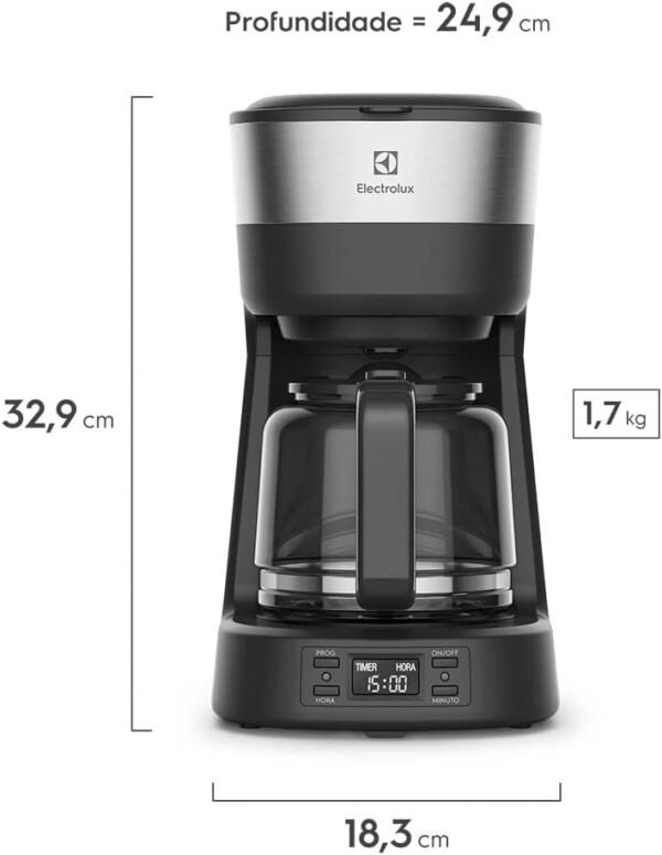 Cafeteira Elétrica Electrolux Programável com Timer Experience ECM25 110V - Imagem 2