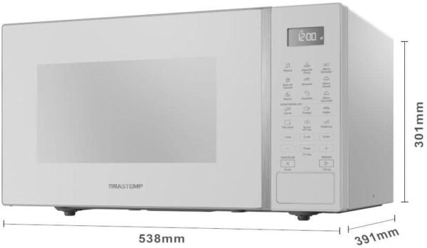 Micro-ondas Brastemp Branco 32 Litros com Menu Gourmet Bms46ab - Bivolt - Imagem 5