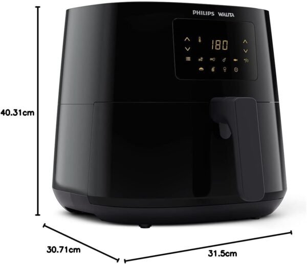 Philips Walita Preta Fritadeira Airfryer Essential XL Digital, 6.2L de capacidade - Imagem 2