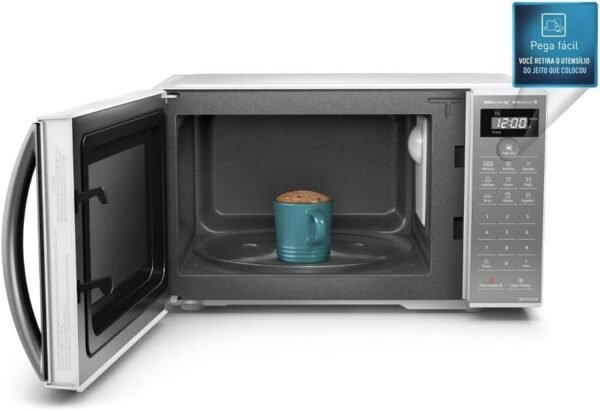 Micro-Ondas Panasonic 21LT NN-ST27LWRUN 700W Espelhada (AM) - Imagem 6
