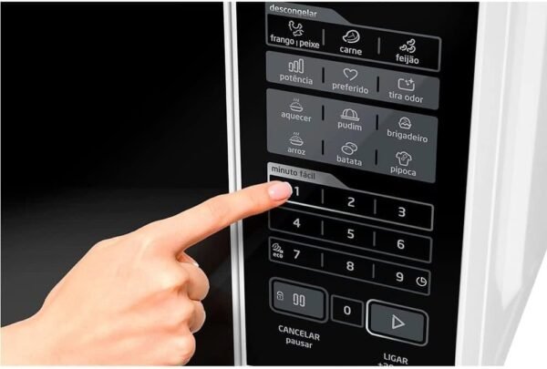 Microondas R1 BRANCO PORTA PRETA 20L MRAS21/MRAS22 - Imagem 3