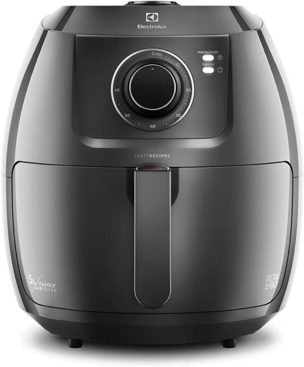 Fritadeira Elétrica sem oleo Grand Airfryer 5L mecanica Electrolux EAF50 grafite