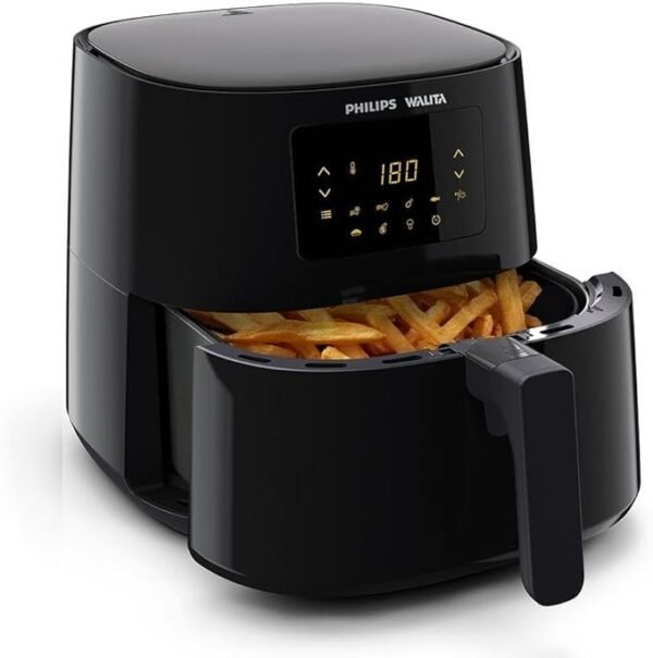 Philips Walita Preta Fritadeira Airfryer Essential XL Digital, 6.2L de capacidade