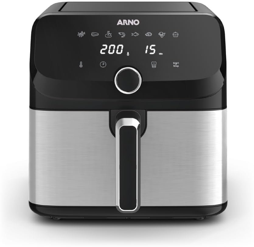 Fritadeira Sem Oleo Arno Air Fryer Mega Digital 7,5l 220v