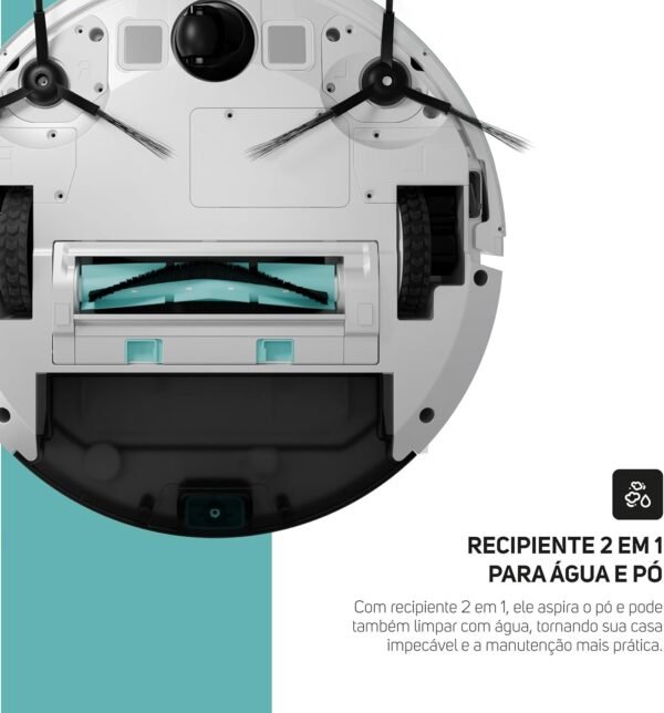 Aspirador de Pó Robô ROBOT W1000, Automático, 350ml, Compatível com Assistentes de Voz e Mapeamento, 36W Bivolt - Imagem 7