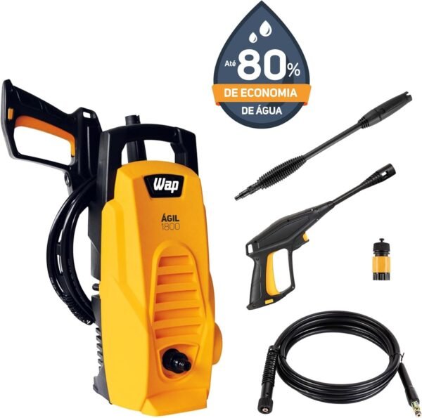 WAP Lavadora de Alta Pressão ÁGIL 1800, Portátil, 300L/h, com Jato em Leque e Concentrado, Bivolt - Imagem 11