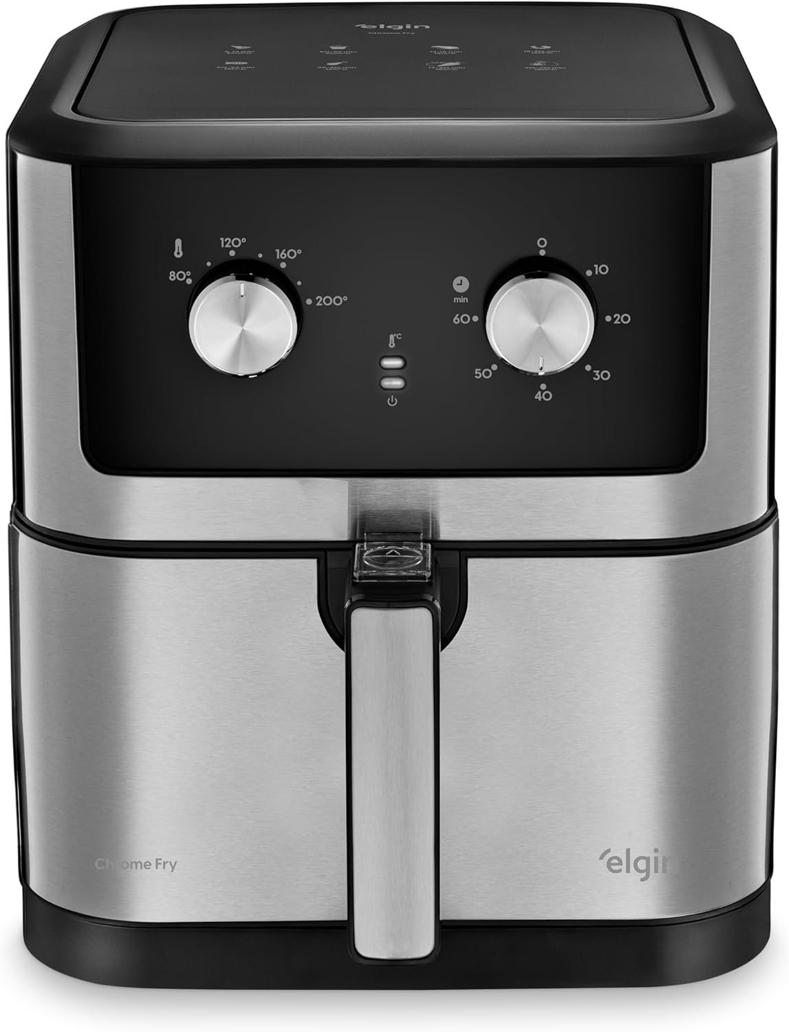 Air Fryer Elétrica Chrome Fry Inox Elgin 8L 1900W 110V