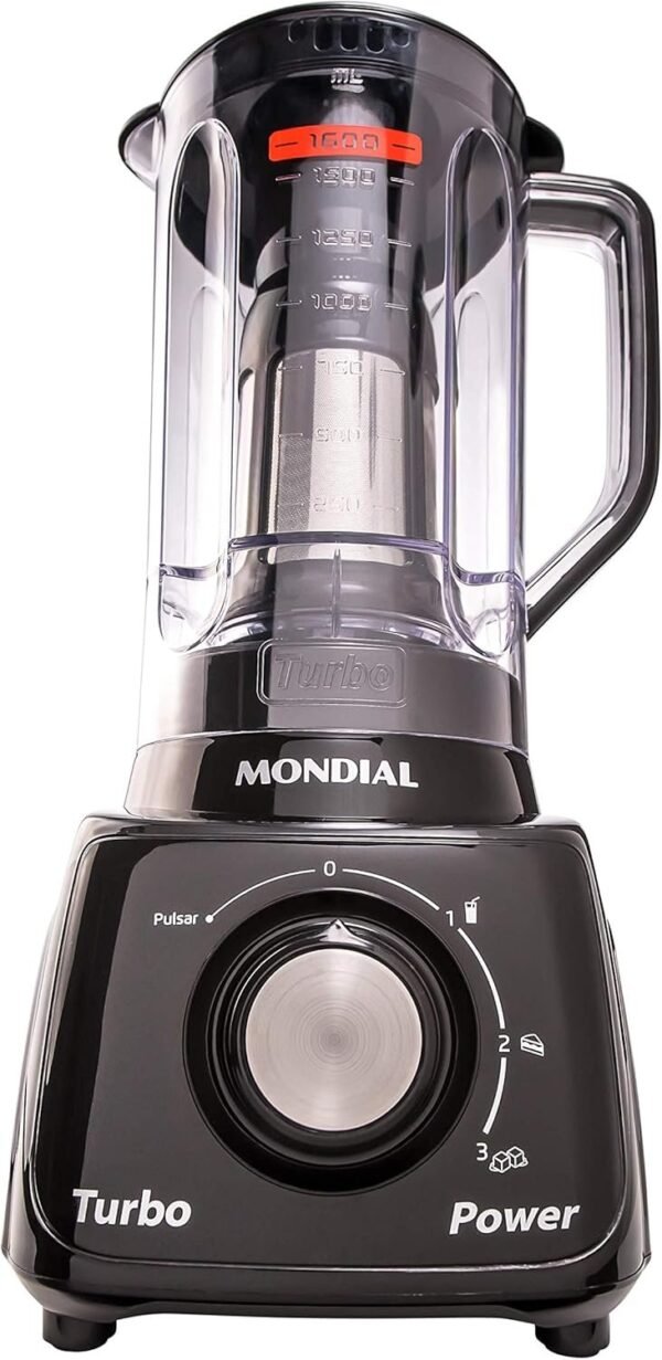 Liquidificador Turbo Power, Mondial, Preto, 550W, 110V - L-99 FB - Imagem 2