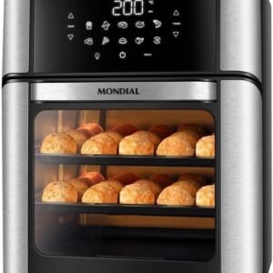 Fritadeira Air Fryer Forno Oven 12L, Mondial, Preto/Inox, 2000W, 220V - AFON-12L-BI