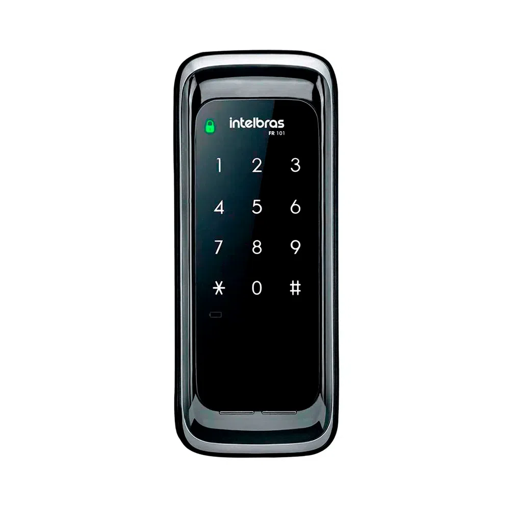 Fechadura Digital de Sobrepor Preto - FR101 - Intelbras