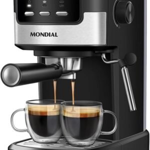Cafeteira Espresso Dolce Crema 20 Bar, Mondial, Preto/Inox, 1200W, 220V - C-20-EC
