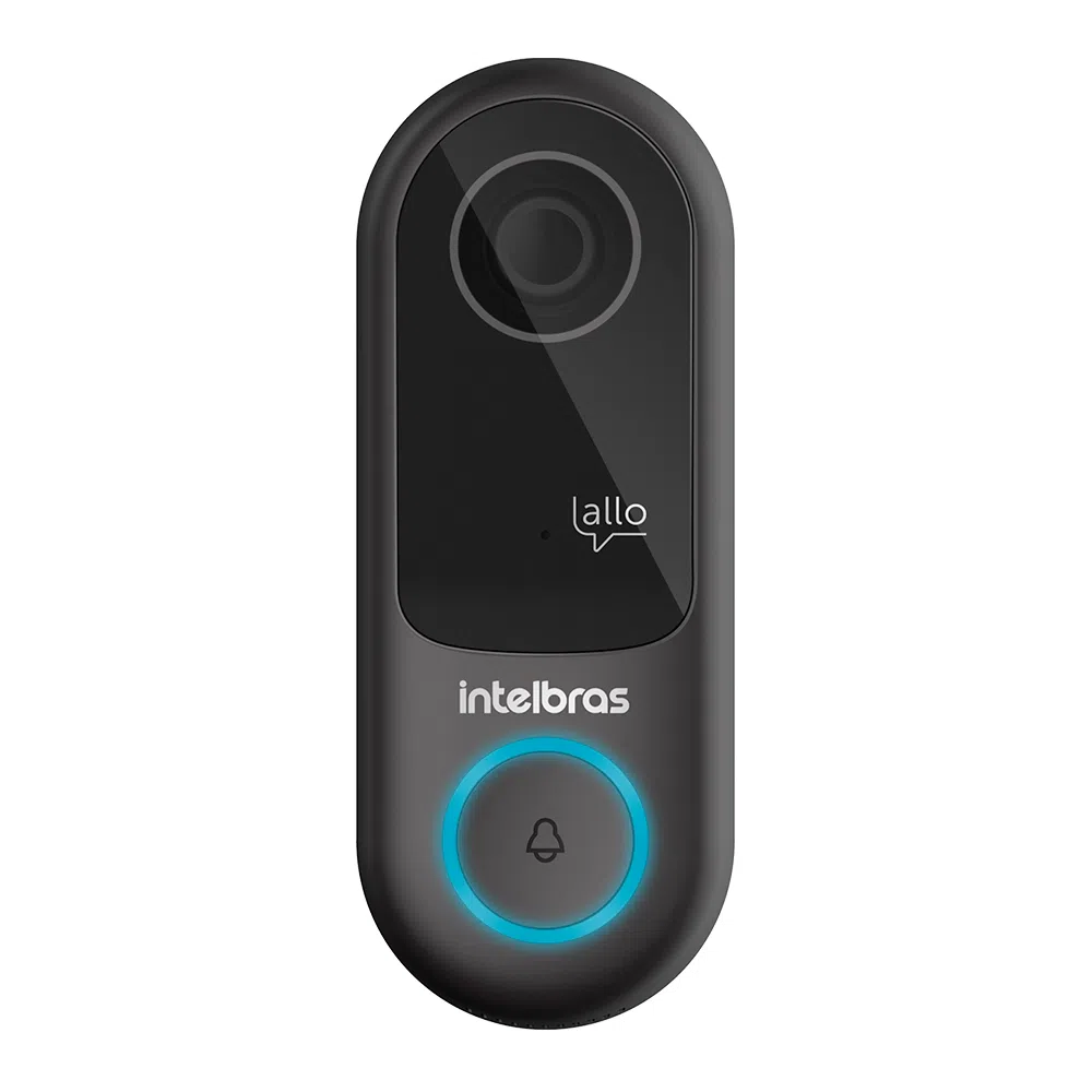 Vídeo porteiro com Wi-Fi e Controle Pelo App Allo w3 Preto - Intelbras